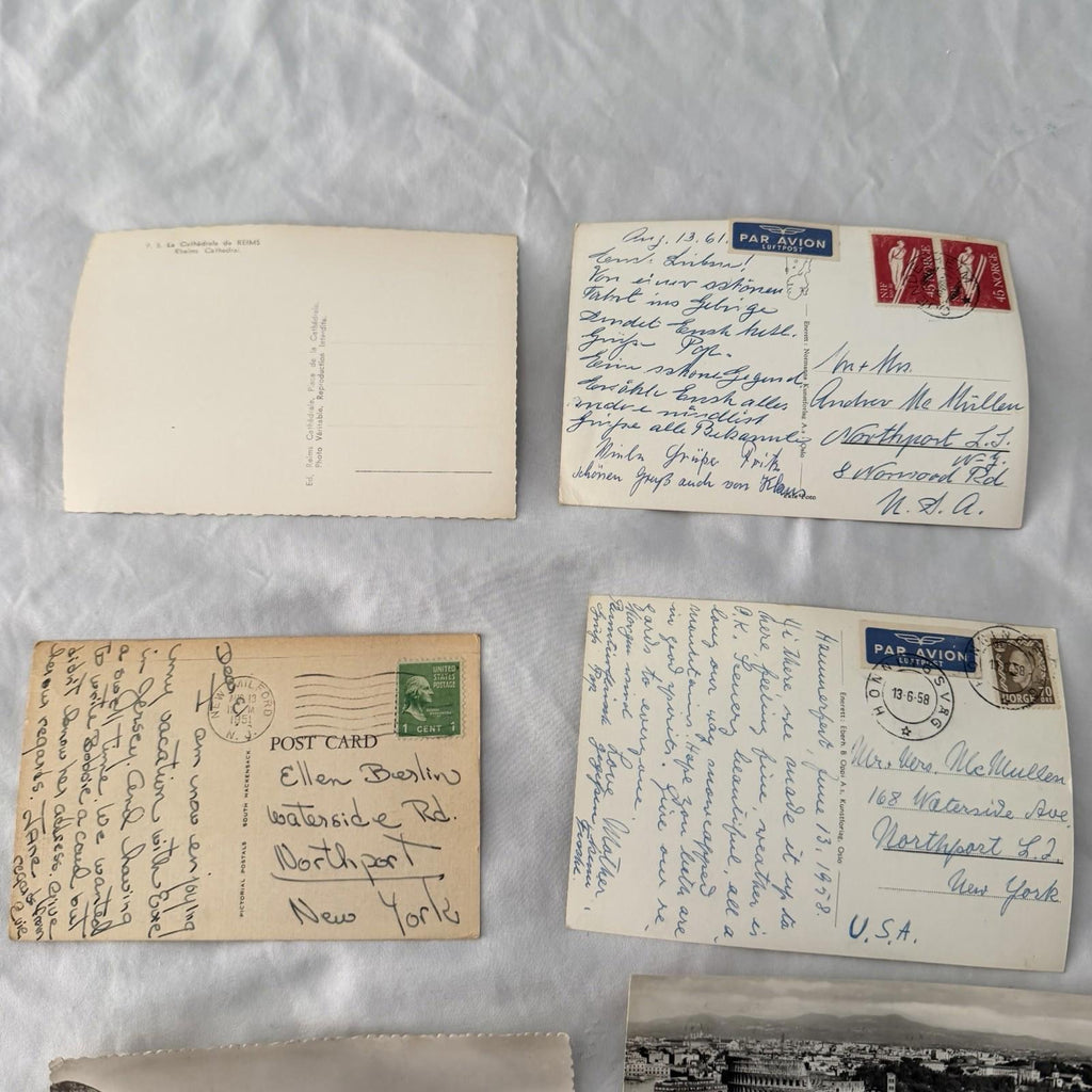 Vintage Postcards Lot 20 - Notre Dame Paris, Arc de Triomphe, Europe Travel
