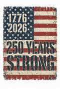 4pk 10" 1776 2026 250 Years Strong Distressed Flag DTF Transfer Ready Press