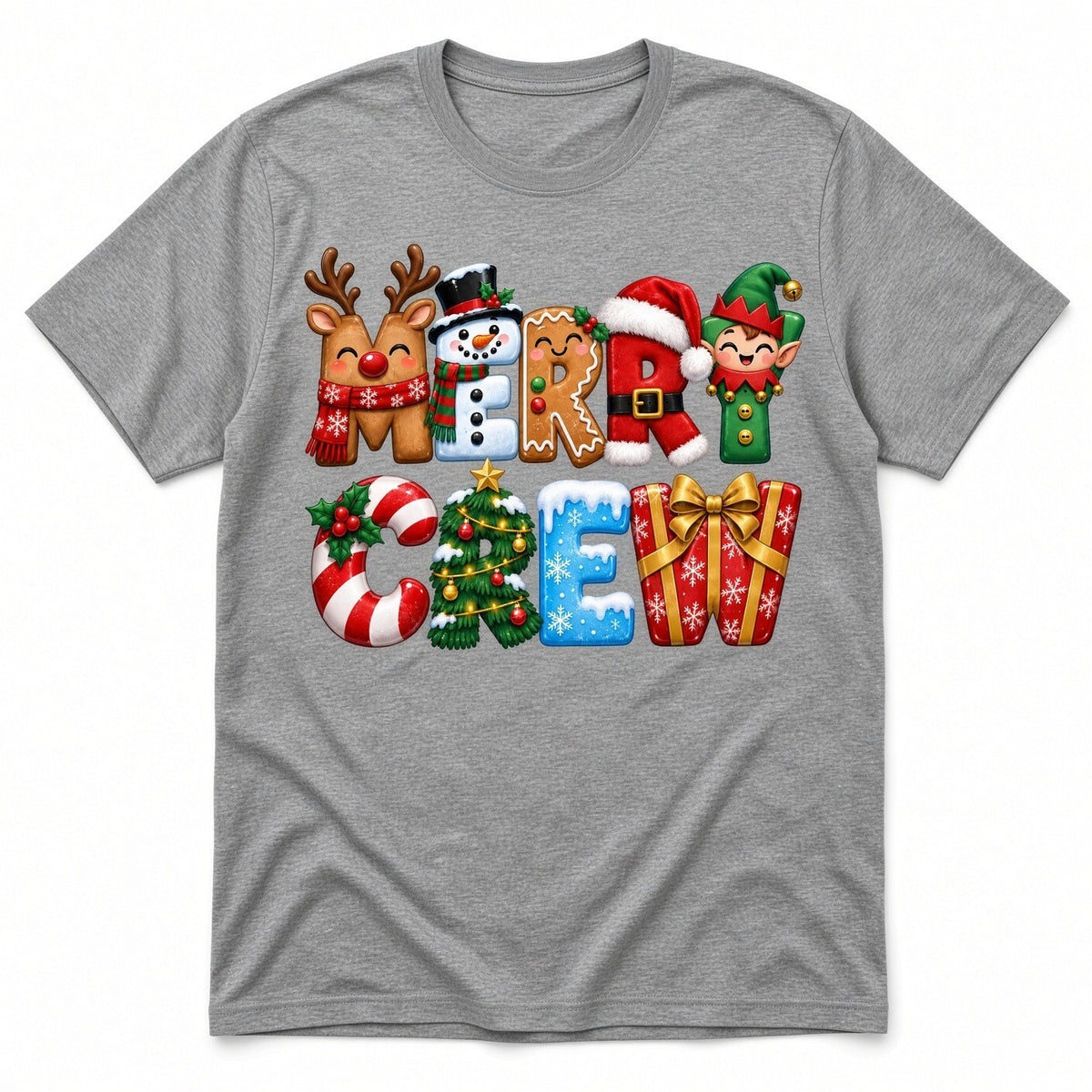 4PCS 10in Merry Crew Christmas Character DTF Transfers