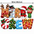 4PCS 10in Merry Crew Christmas Character DTF Transfers