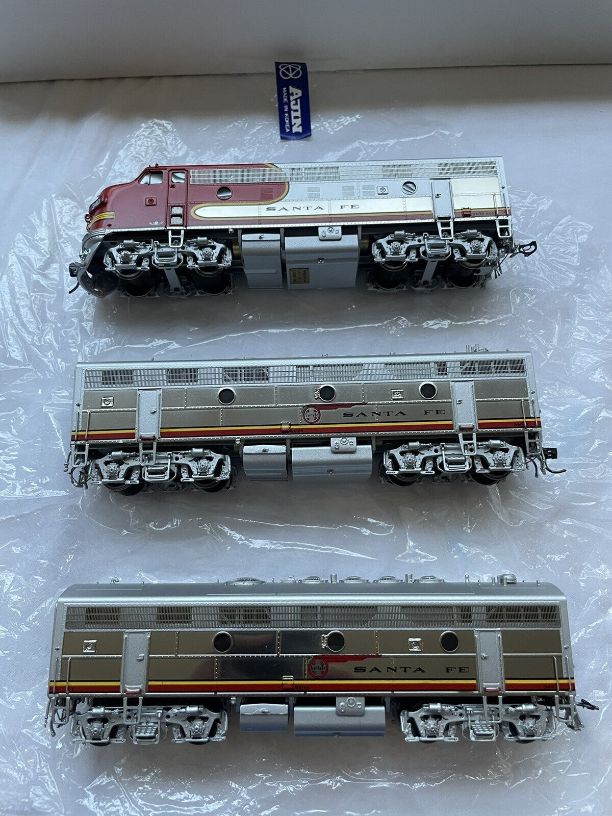 HO Brass Model-OMI 6490.1 AT&SF Santa Fe F7 A-B-B Set #3 # 340 A-B-L-F/P Mint