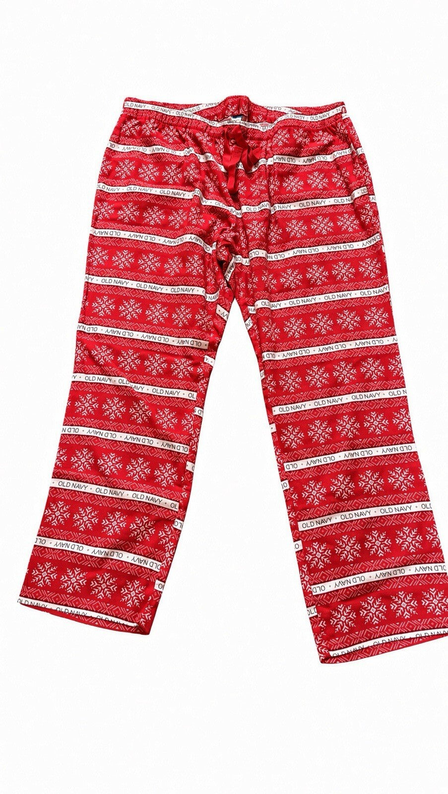 Old Navy Women’s XL Red Snowflake Fair Isle Christmas Pajama Pants Holiday NWT