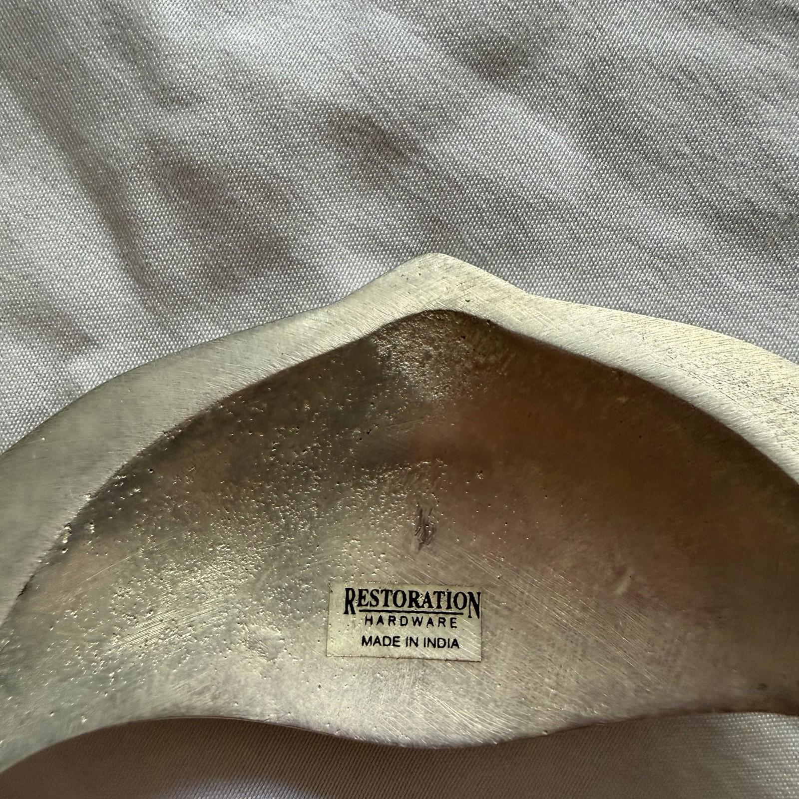 Restoration Hardware Shell Cup Drawer Pull Cabinet Handle 4” w/ Screws