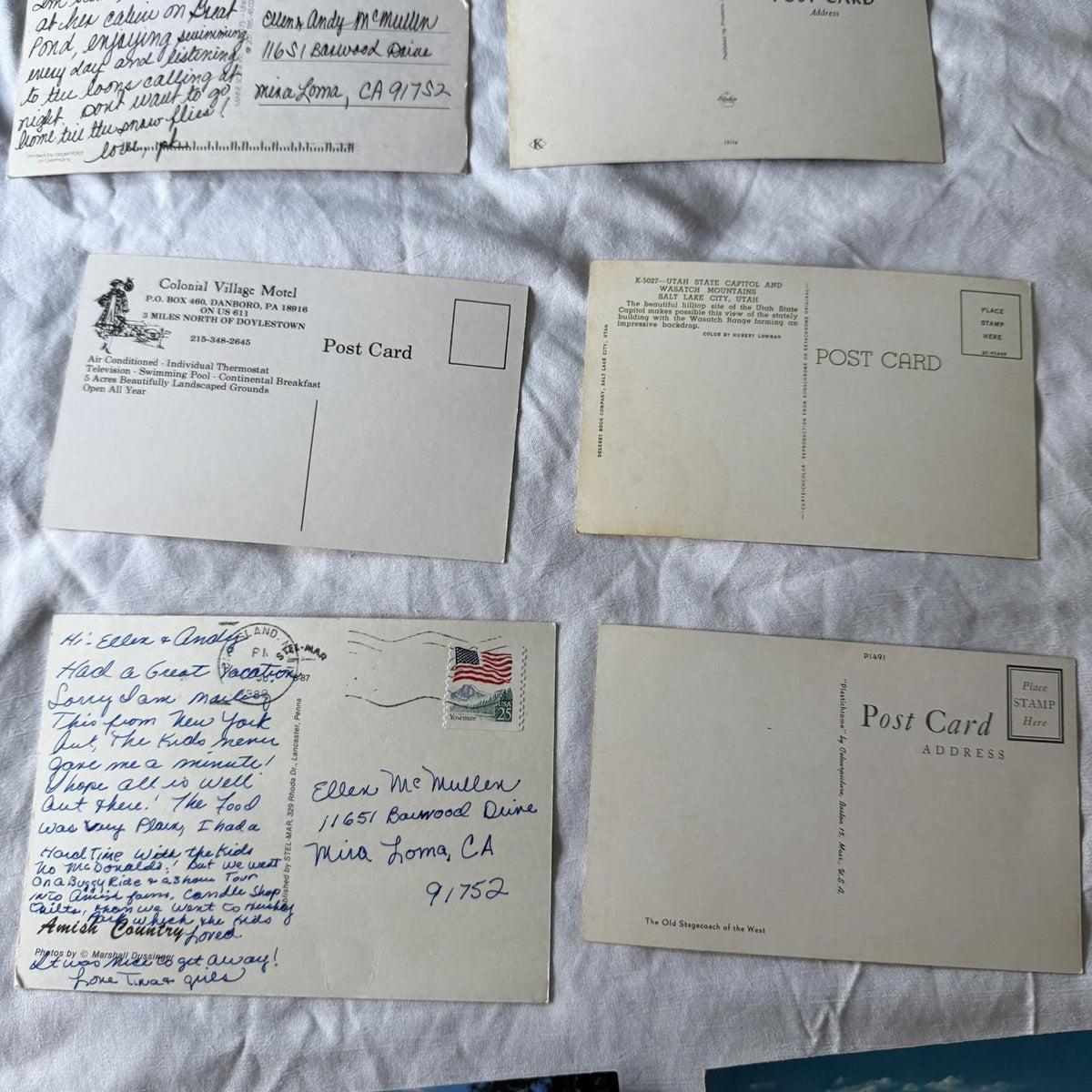 Vintage Postcards Collection - US Travel, Europe Castles, Lakes & Nature