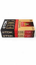 2 Pack TDK EHG T-120 VHS Sealed Extra High Grade Super Avilyn Blank Tape NOS
