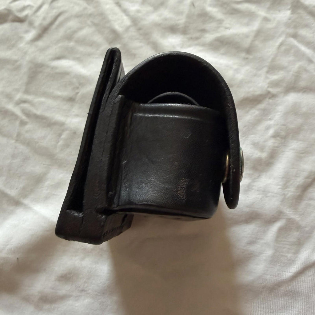 Vintage Tex Shoemaker 103K Black Leather Double Speedloader Holder