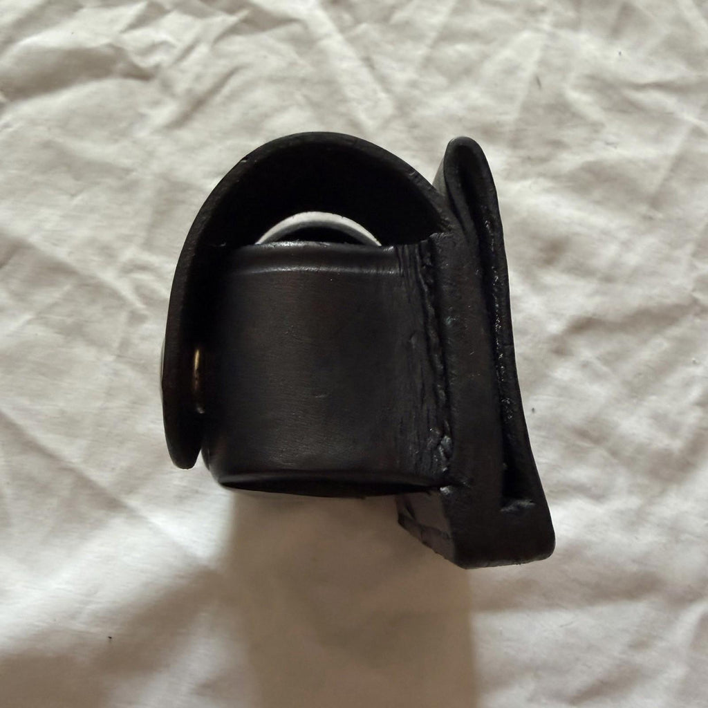 Vintage Tex Shoemaker 103K Black Leather Double Speedloader Holder
