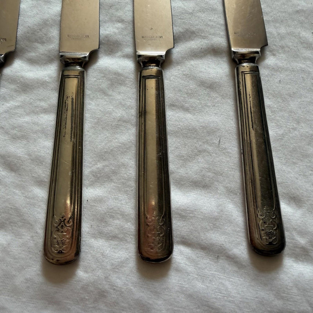Vintage Wm. Rogers & Son Princess Lady Doris Set of 5 Dinner Knife 9”