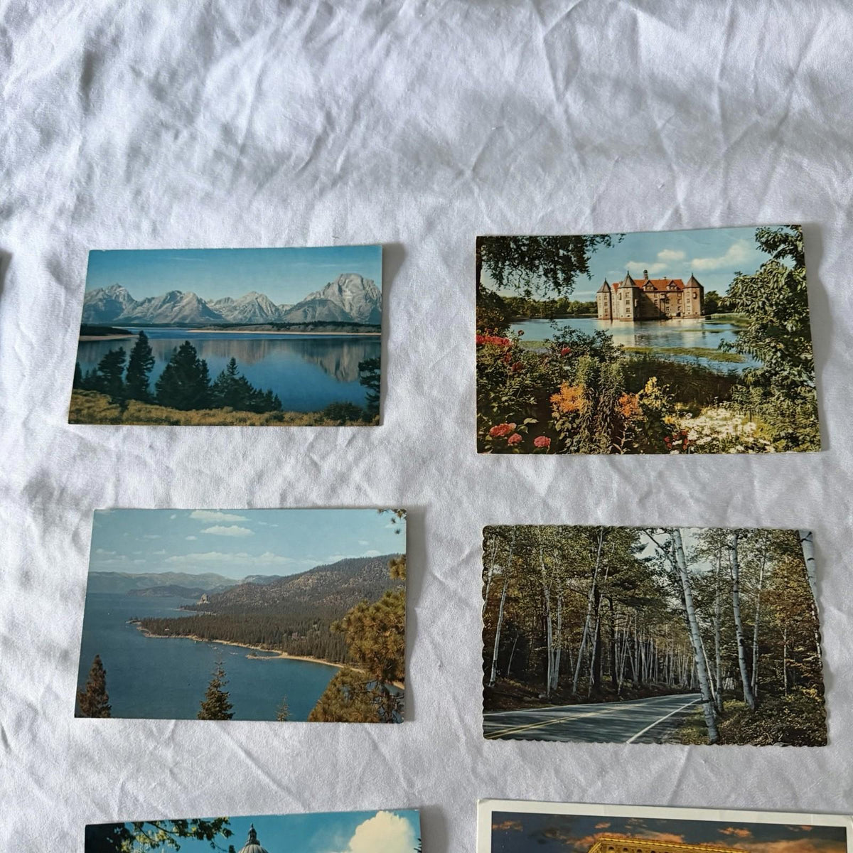 Vintage Postcards Collection - US Travel, Europe Castles, Lakes & Nature