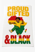 4pc 10" Proud Gifted & Black Africa Map Kids Pride DTF Transfer Ready to Press