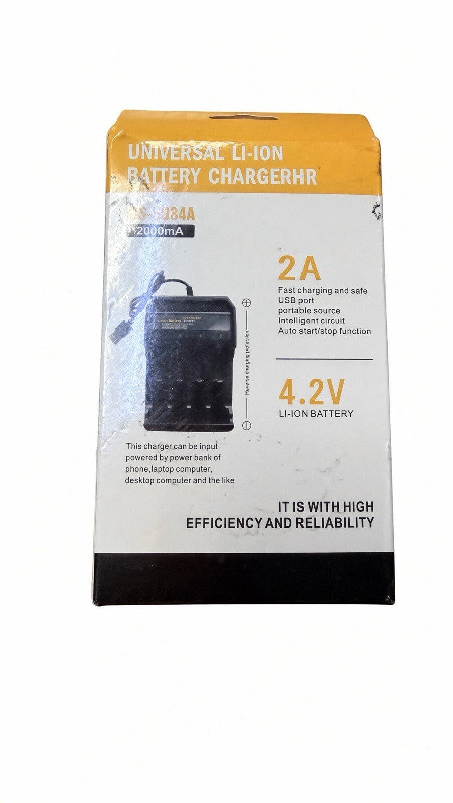 4-Slot USB Li-Ion Battery Charger 18650 14500 2A Fast Charge MS-5D84A Universal