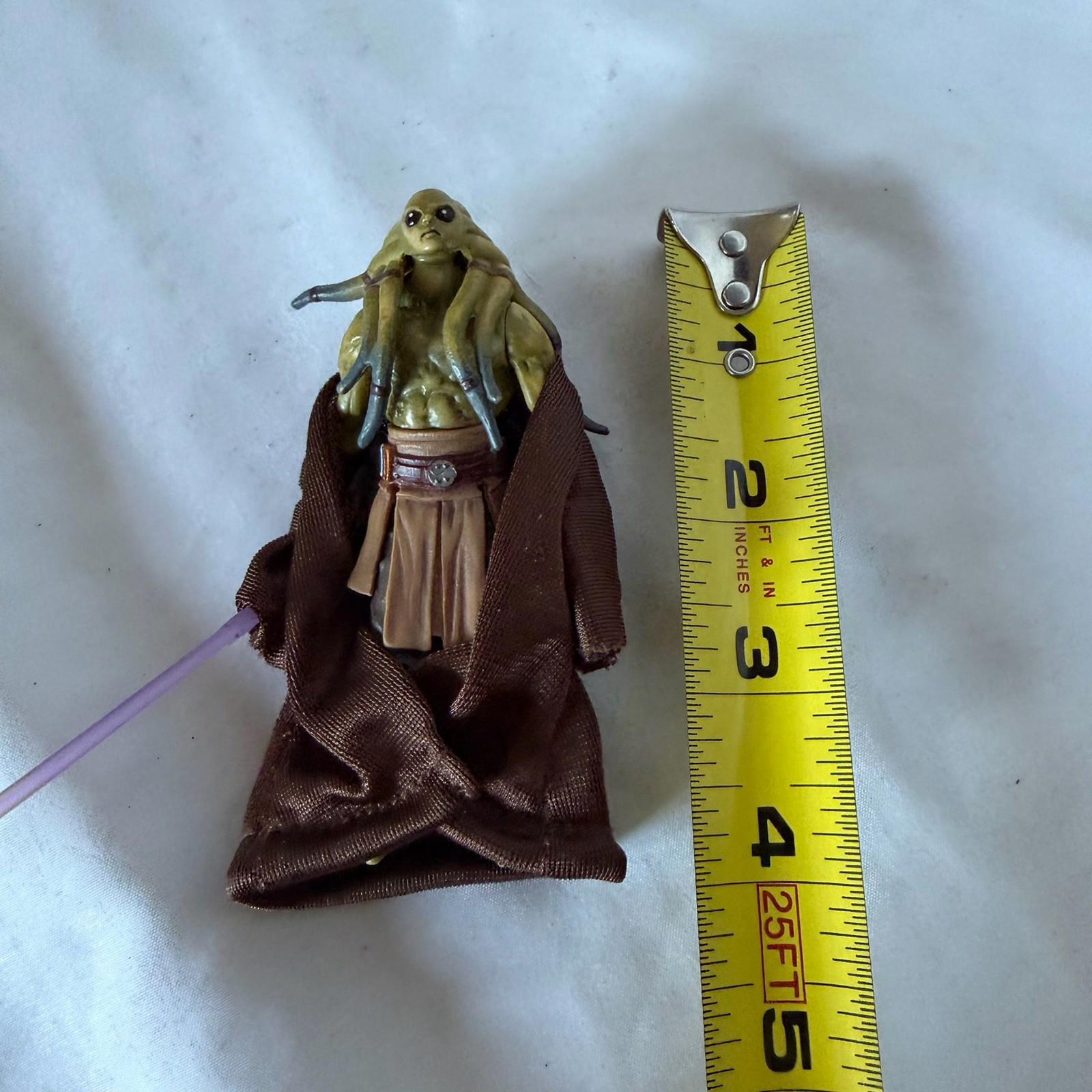 Star Wars Kit Fisto Jedi 3.75” Action Figure Hasbro Nautolan w/ Saber