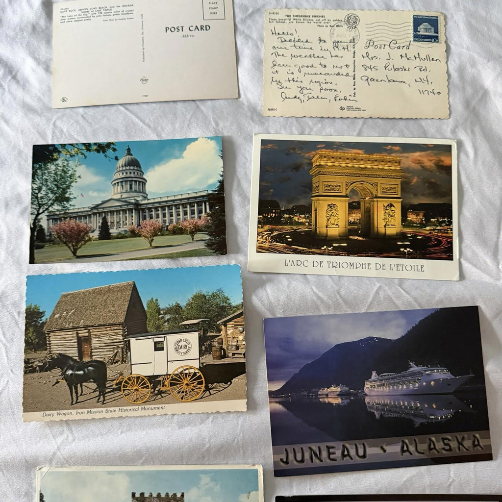 Vintage Postcards Collection - US Travel, Europe Castles, Lakes & Nature