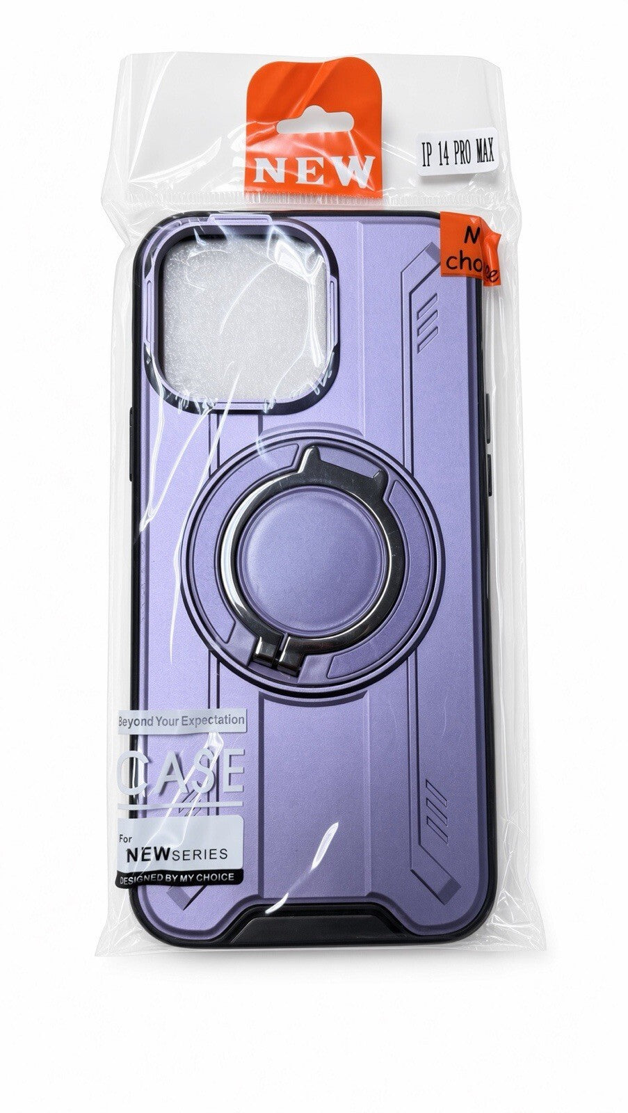 3 Pack iPhone 14 Pro Max Case Purple Rugged Magnetic Ring Stand Shockproof Cover