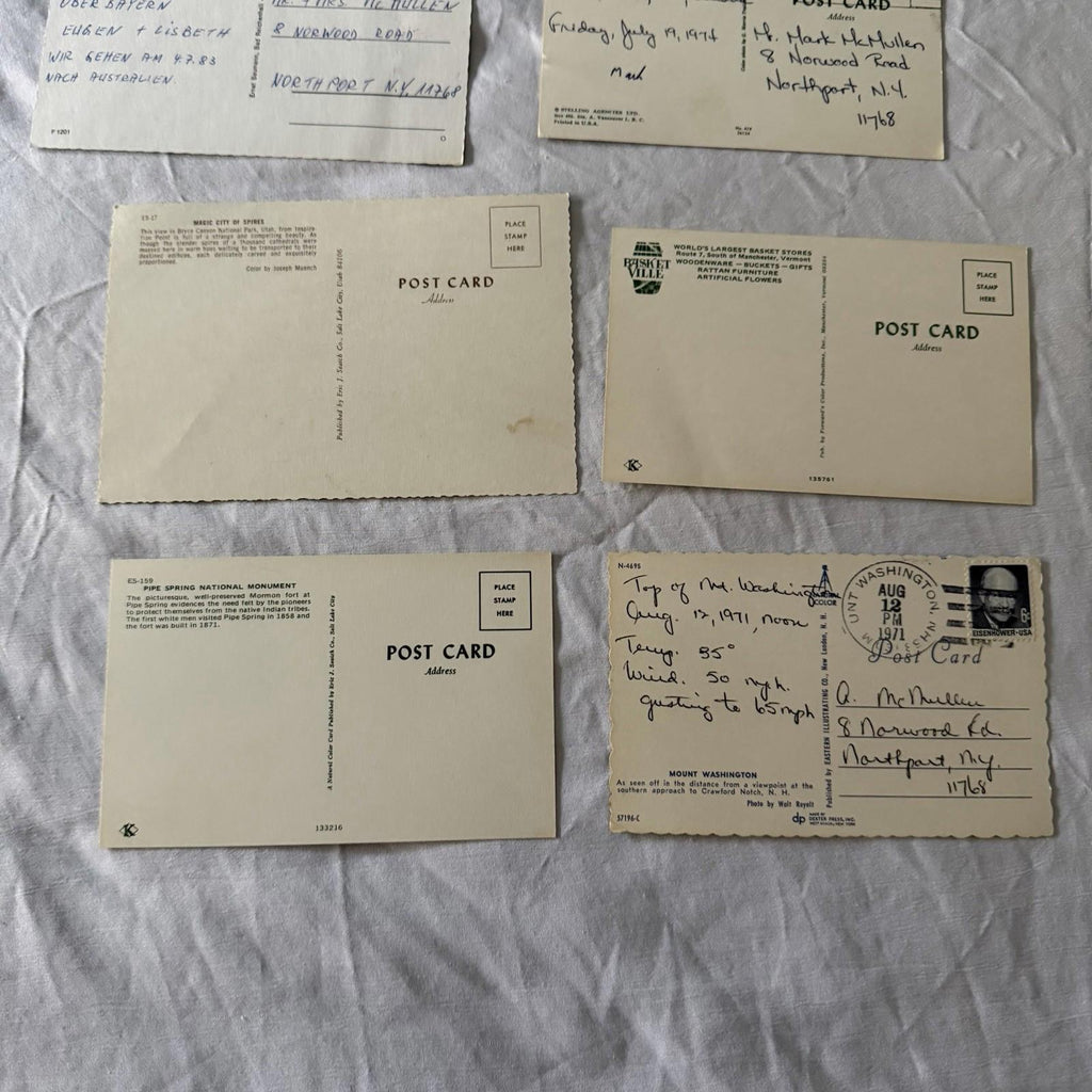 Vintage Postcard Collection - US Travel Scenes, Ghost Towns & Nature