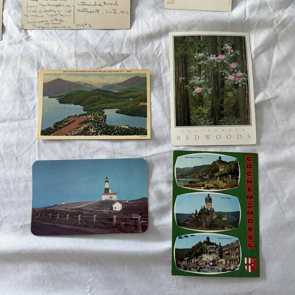 Vintage Postcards Lot - San Francisco, Zion, Redwoods, Castles & Beaches