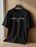 Choose Kindness Smiley Face Positive Vibes Inspirational Graphic Tee Unisex