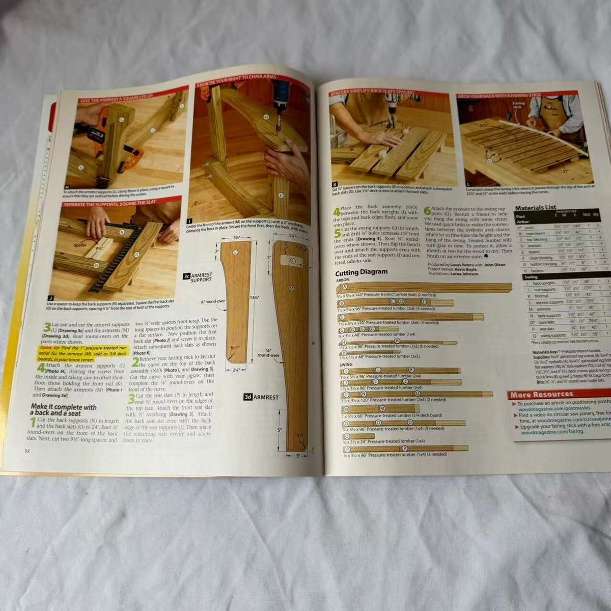 WOOD Magazine July 2012 103 Shop Tips Arbor Swing Plans Dovetail Box Issue