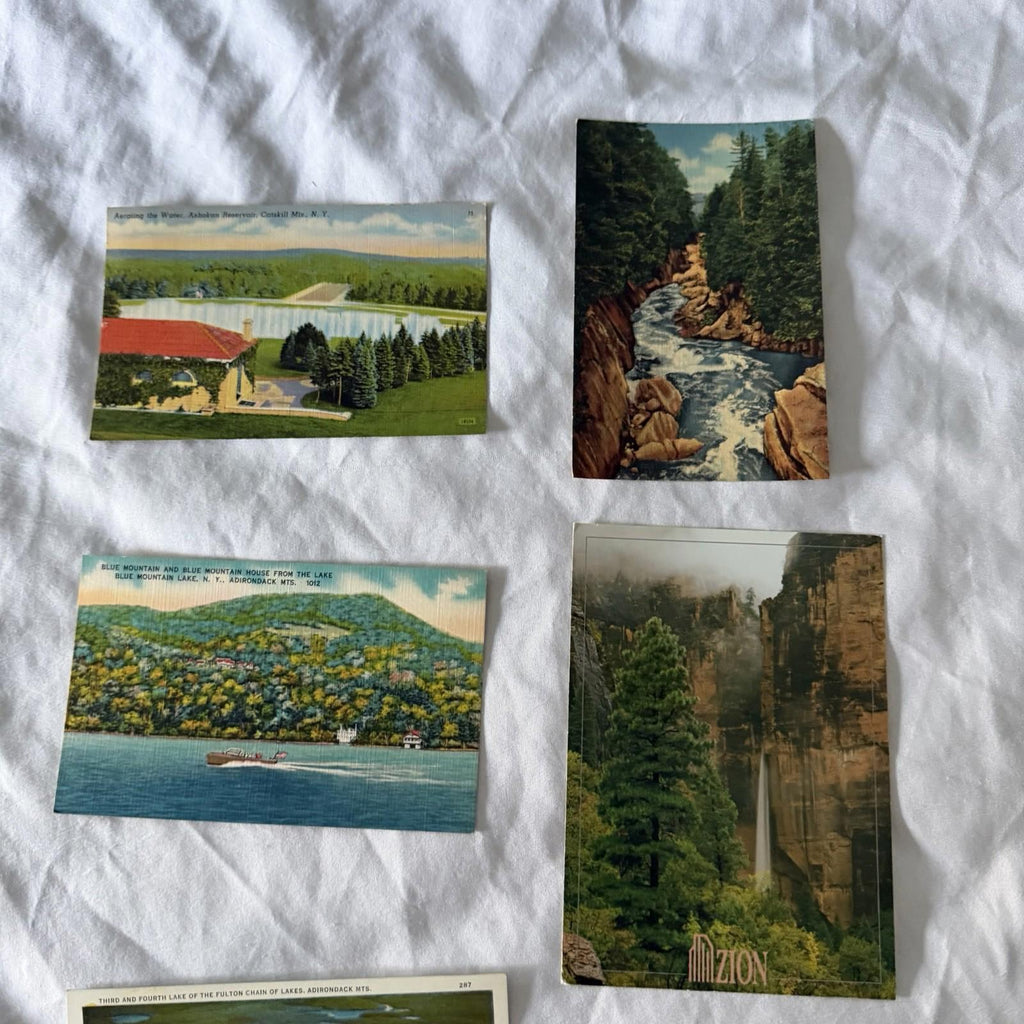 Vintage Postcards Lot - San Francisco, Zion, Redwoods, Castles & Beaches