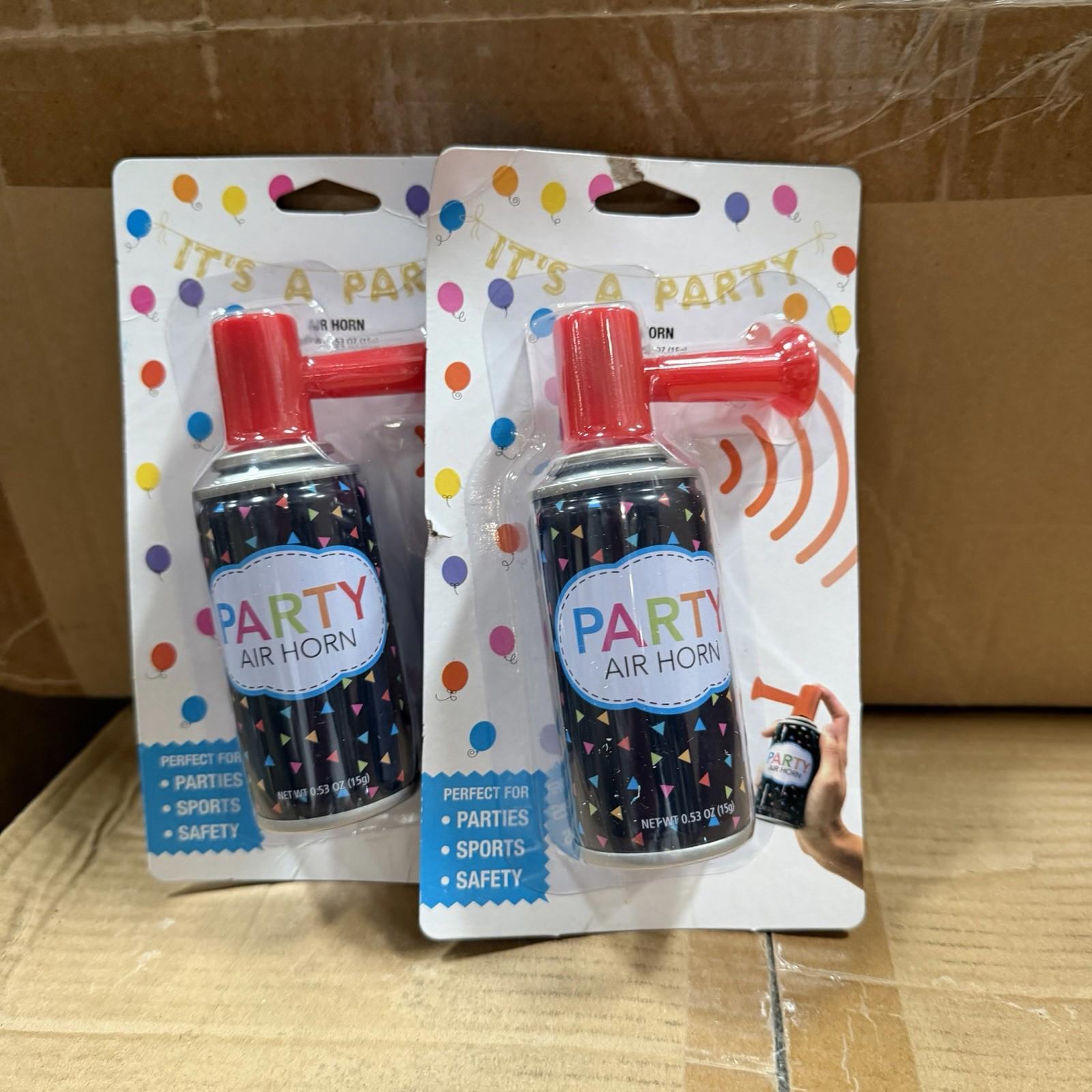 Party Air Horn 2 Pack Loud 120dB Noise Maker Sports Events Safety 0.53oz