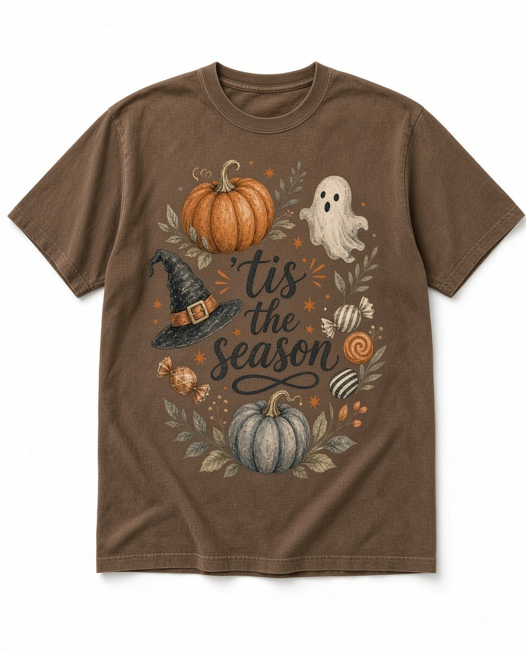 4pcs 10in Tis the Season Halloween Pumpkin DTF Transfer