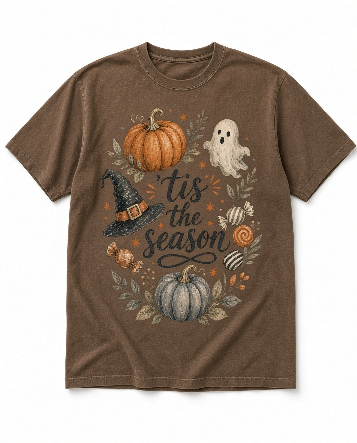 4pcs 10in Tis the Season Halloween Pumpkin DTF Transfer