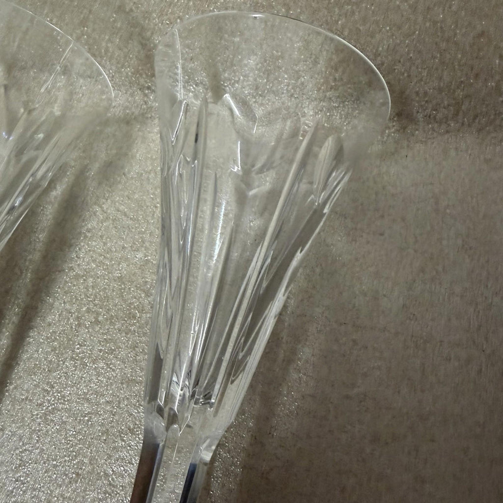 Waterford Millennium “Love” - Toasting Fluted Champagne Glasses 9 1/4”, Set of 2
