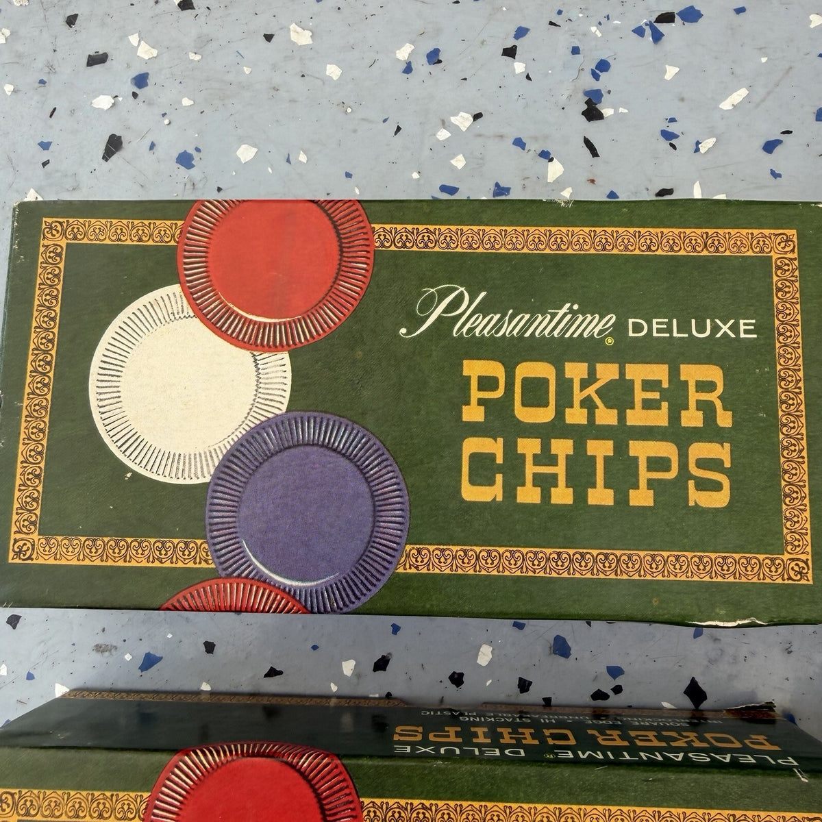 Vintage 1963 Pleasantime Deluxe Poker Chips - 5 Boxes