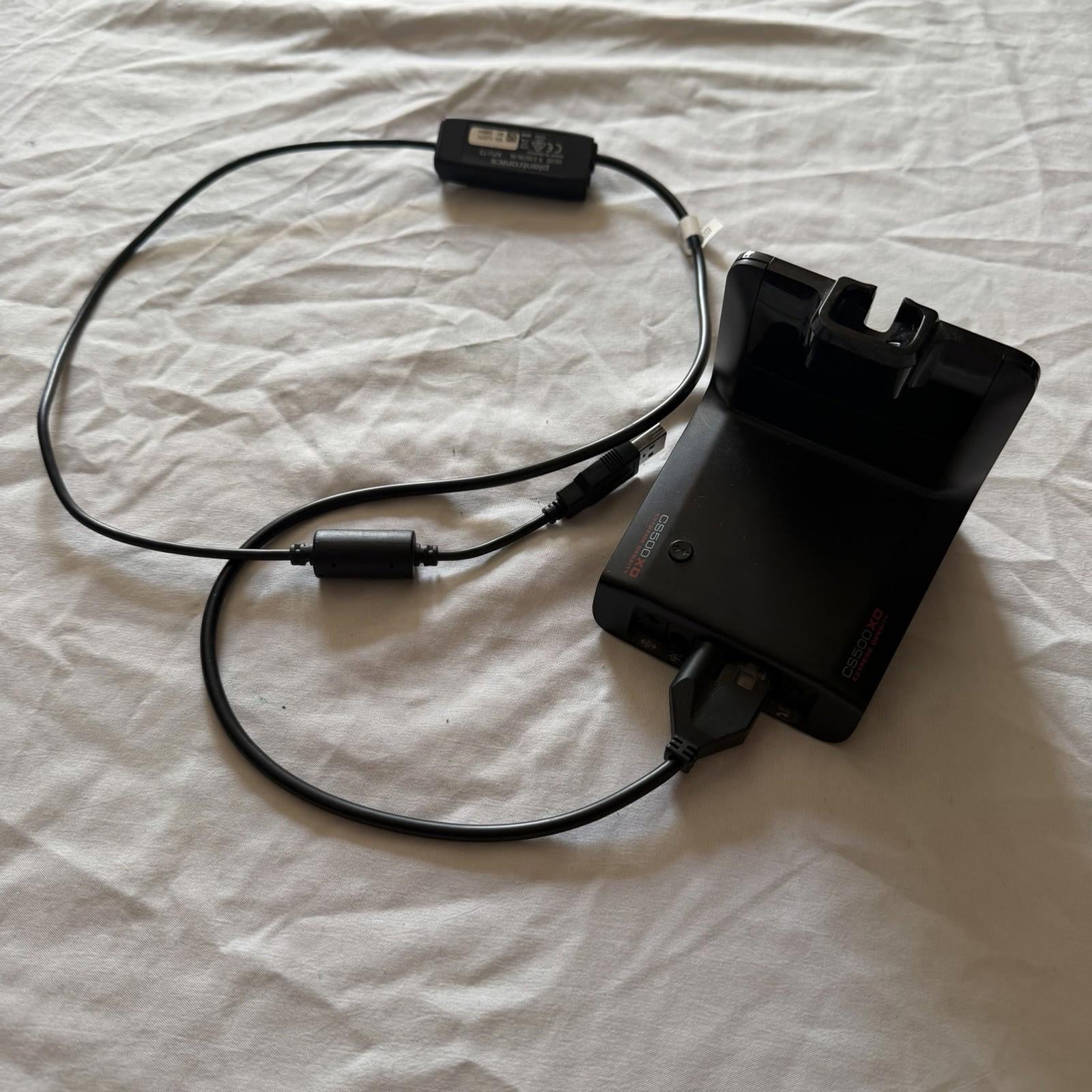 Plantronics CS500 XD Wireless Headset Charging Base Station + APU-72