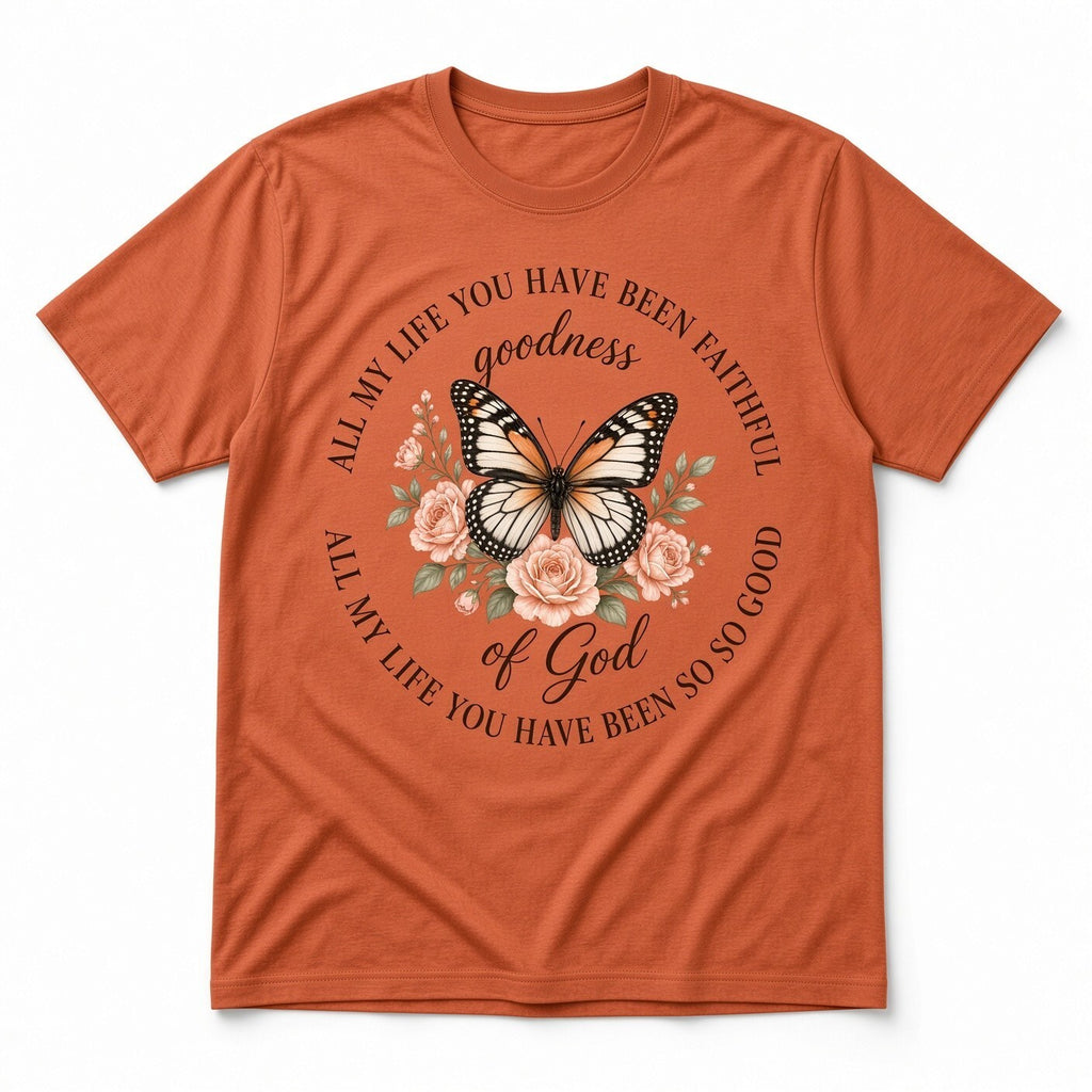 4Pcs 10" Goodness of God Butterfly Floral DTF Transfer