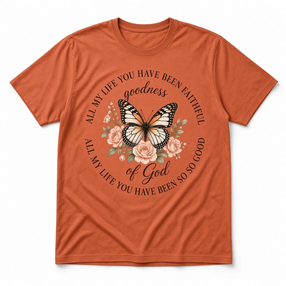 4Pcs 10" Goodness of God Butterfly Floral DTF Transfer