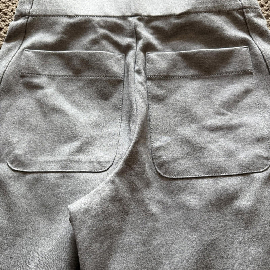 Jones New York Gray Wide Leg Pull-On Pants Size S Stretch Knit