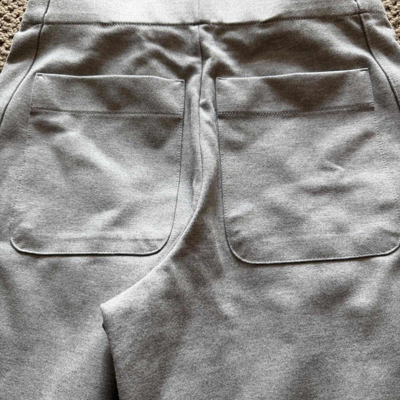 Jones New York Gray Wide Leg Pull-On Pants Size S Stretch Knit