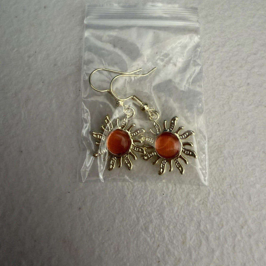 Vintage Sunflower Alloy Drop Dangle Earrings Crystal Sun Jewelry Gifts