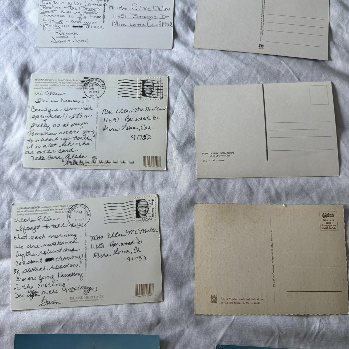 Vintage Postcards Lot - San Francisco, Zion, Redwoods, Castles & Beaches