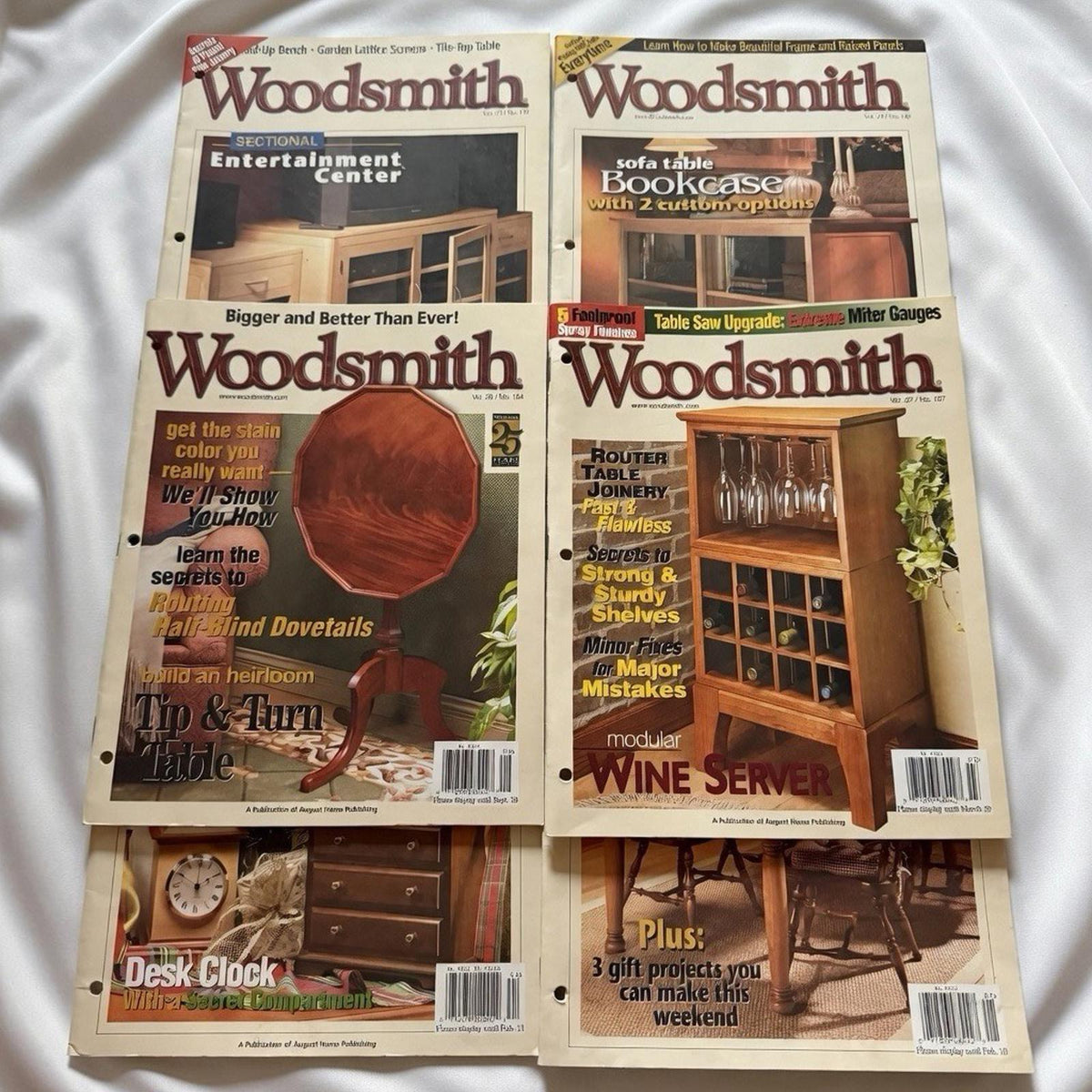 Woodsmith Magazines Vol 23–27 (Issues 136,140,144,150,154,157) – Vintage