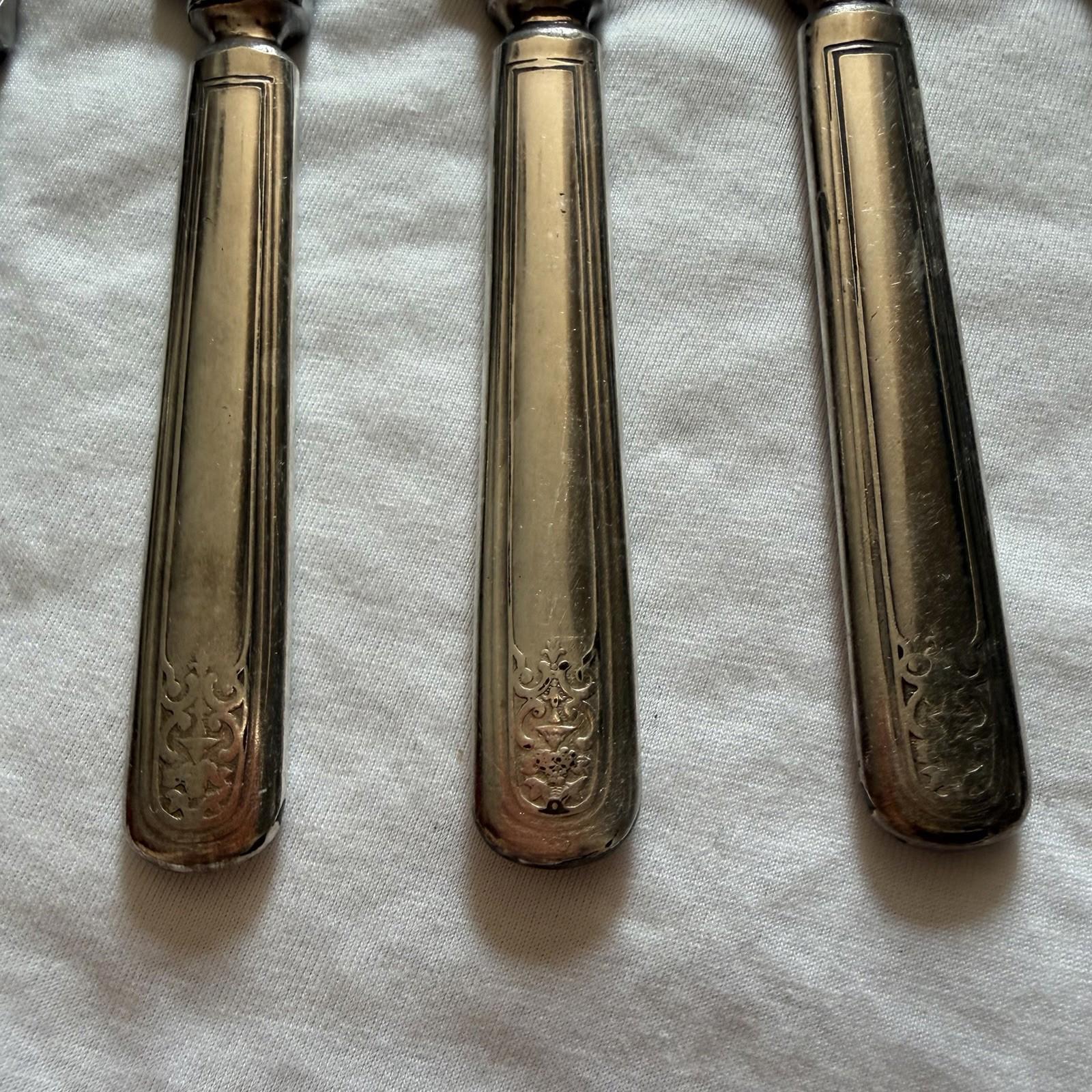 Vintage Wm. Rogers & Son Princess Lady Doris Set of 5 Dinner Knife 9”