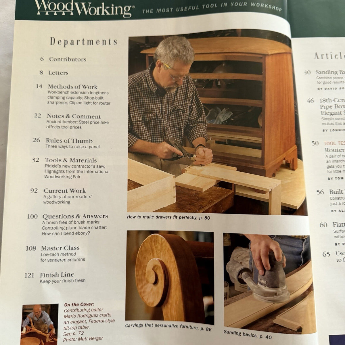 Fine Woodworking December 2004 - Build a Tilt-Top Table!