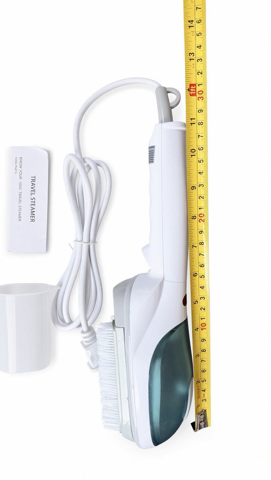 Handheld Travel Steamer Iron 750W Portable Clothes Wrinkle Remover Brush & Pad