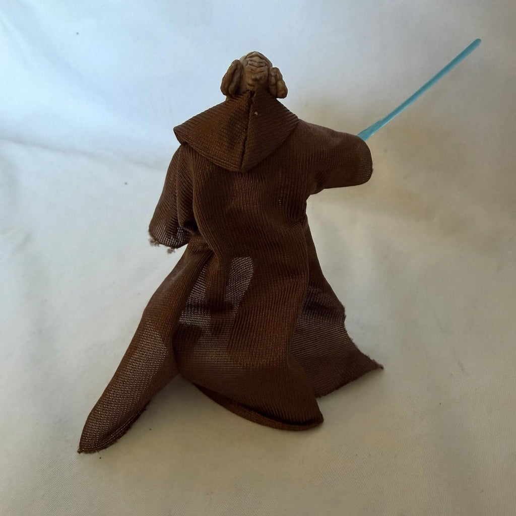 Star Wars Plo Koon Jedi Action Figure 3.75” Hasbro 2004 w/ Lightsaber