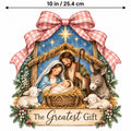 4PCS 10in Greatest Gift Nativity Christmas DTF Transfers