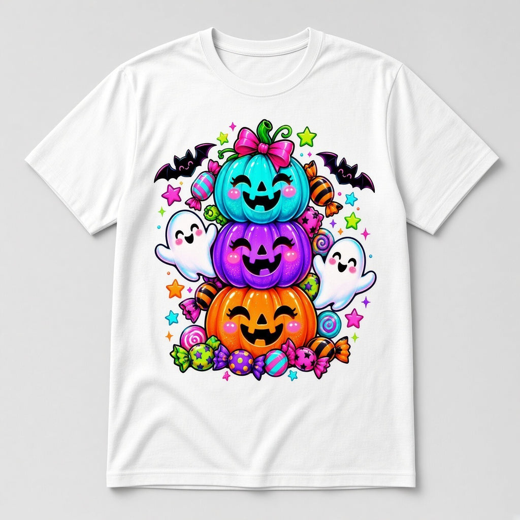 4PCS 10in Fall Pumpkin Ghost Wreath DTF Heat Transfers