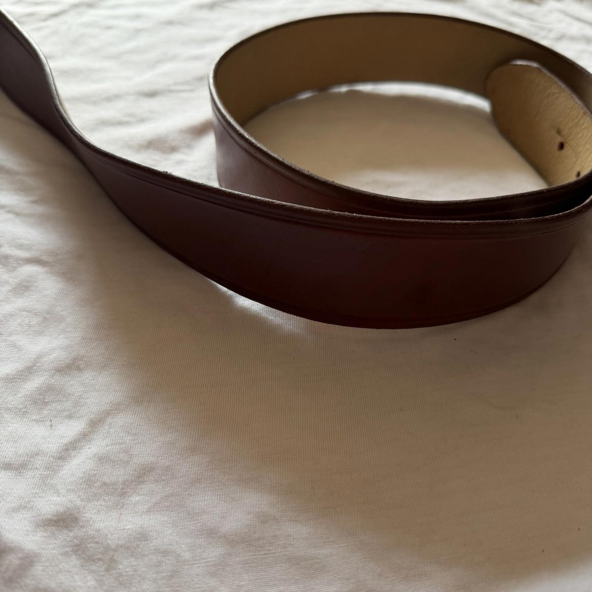 Vintage Cabela’s Brown Leather Belt Size 50 XXL 97-50 Stamp