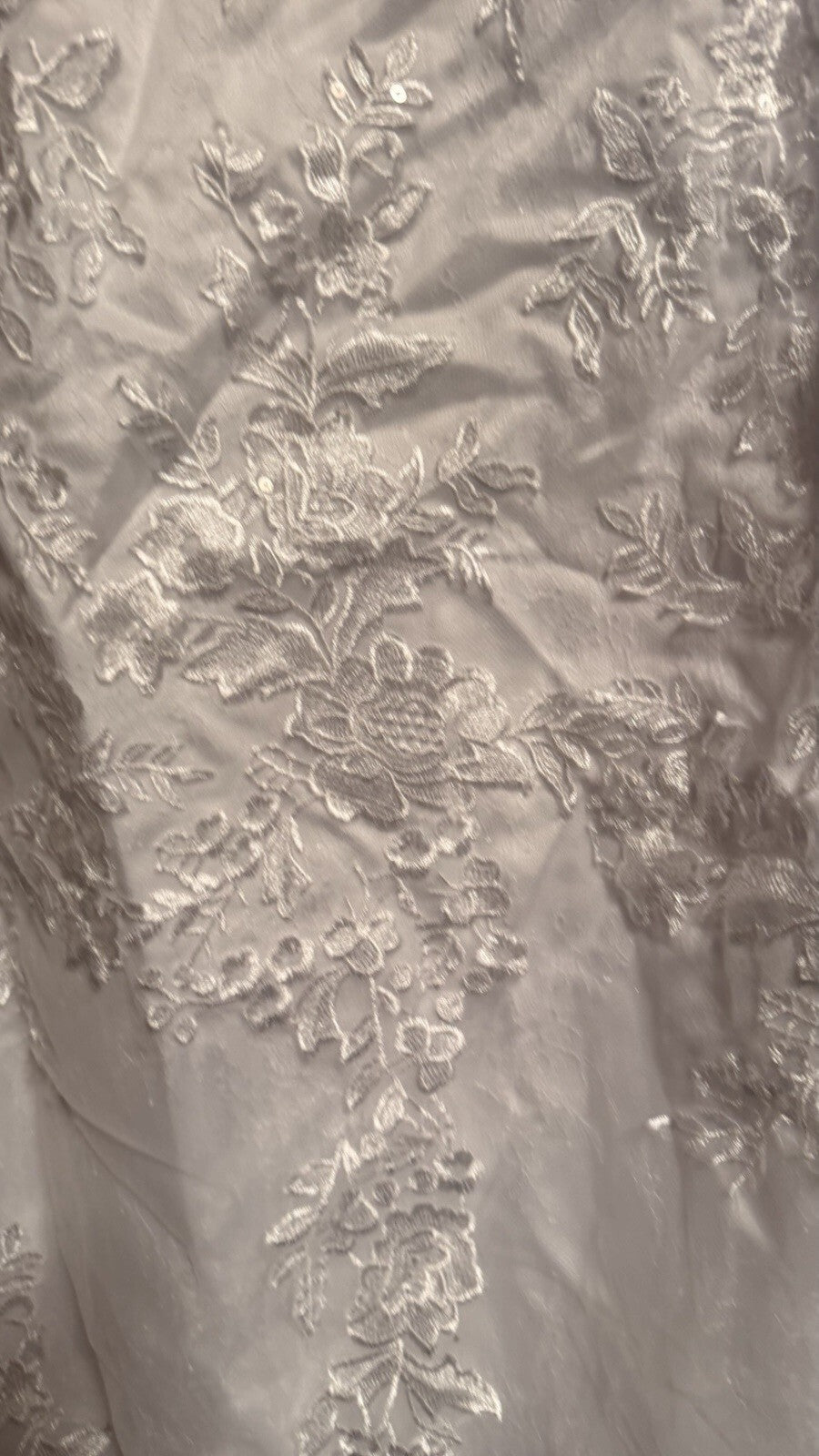 Size 18 White Lace Mermaid Wedding Dress Bridal Gown Corset Back Long Train