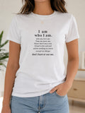 I Am Who I Am Inspirational Self Love Quote Graphic Tee Unisex
