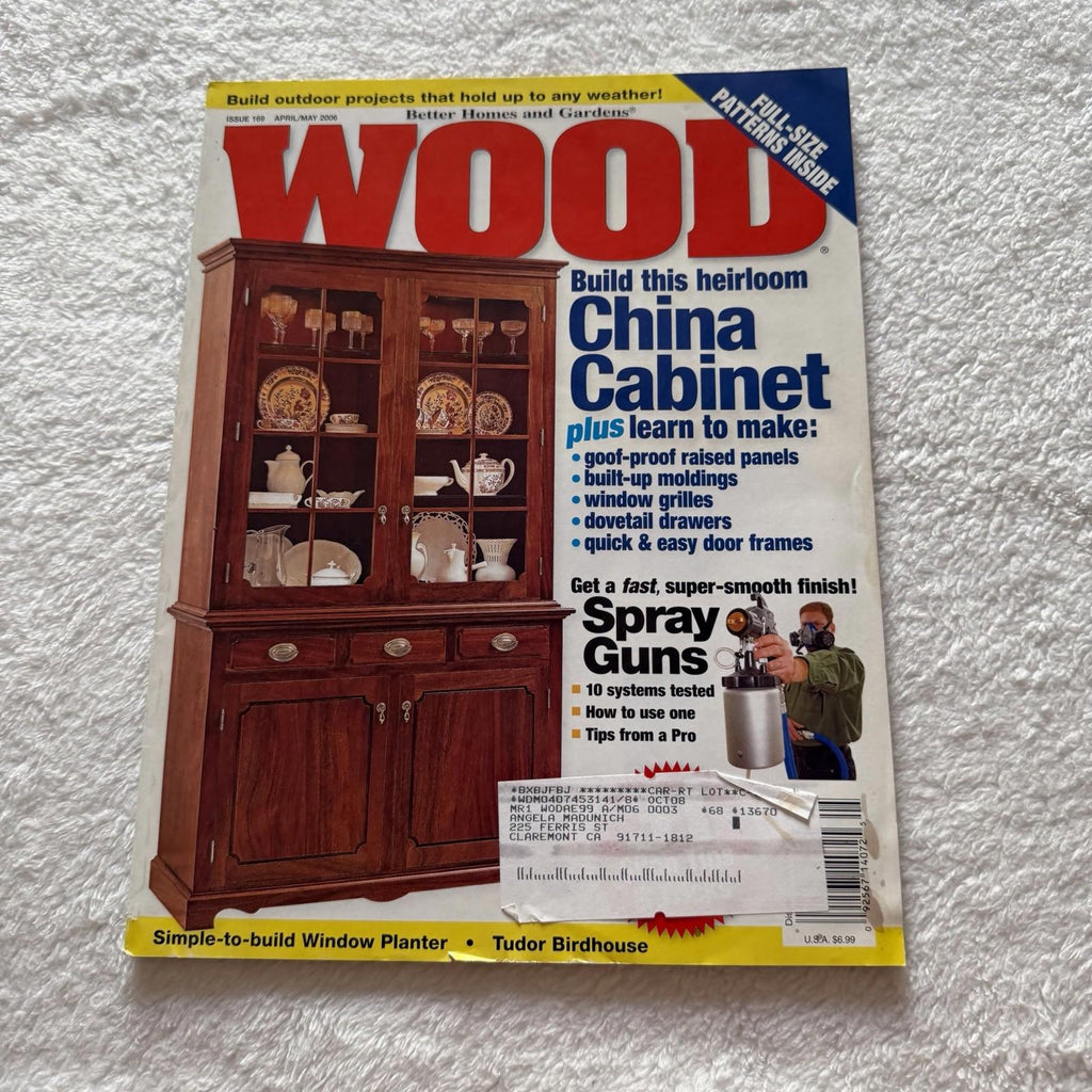 WOOD Magazine #169 Apr/May 2006: Heirloom China Cabinet Project