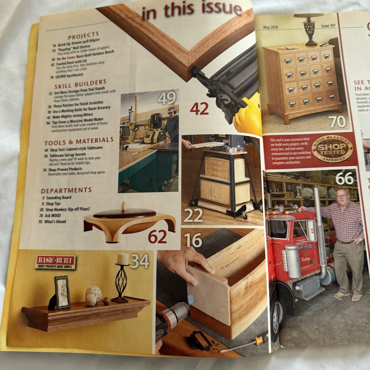 WOOD Magazine May 2010 - Build-in-a-Weekend Garden Bench!