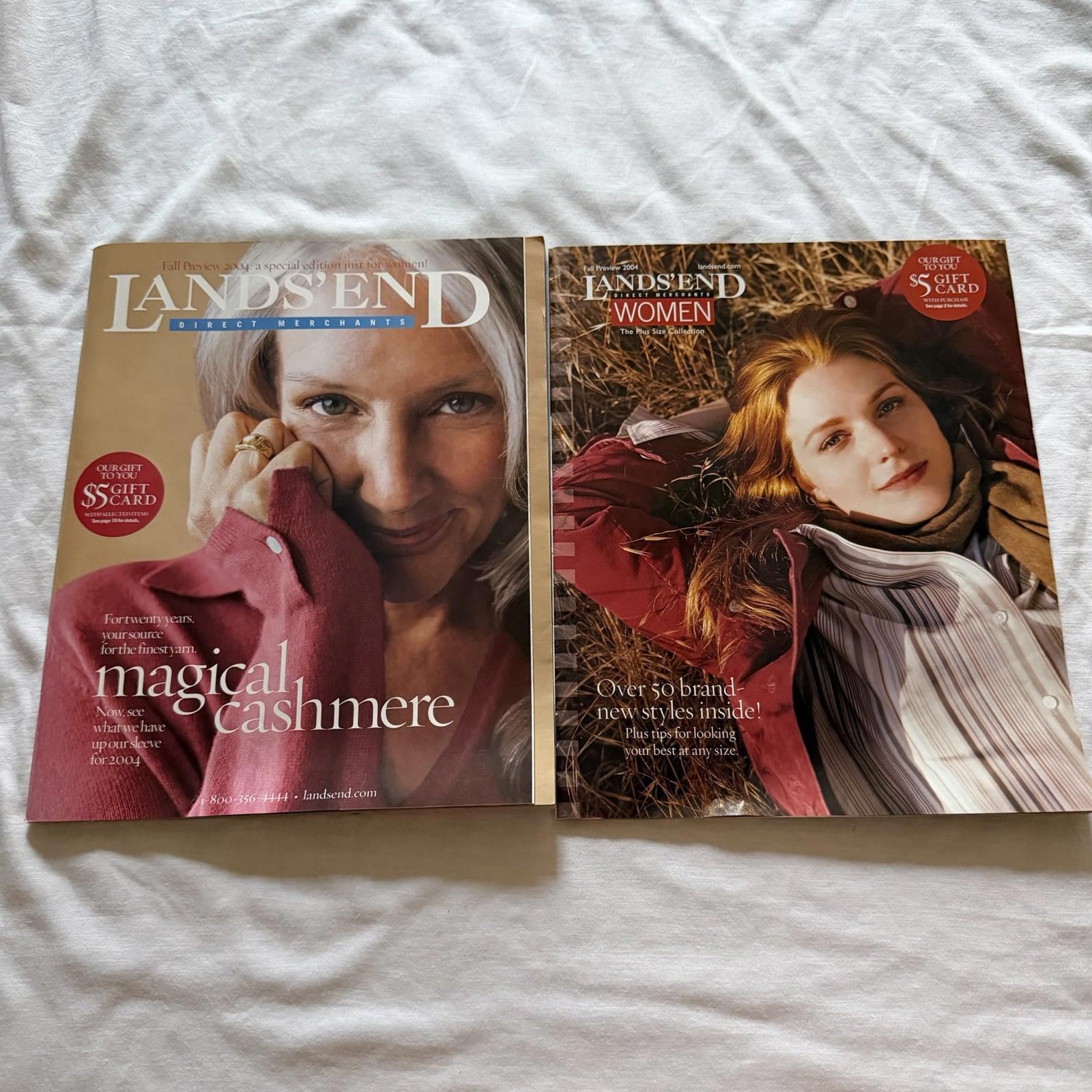 Lands’ End Fall Preview 2004 Catalogs – Women’s Cashmere & Plus Size Editions