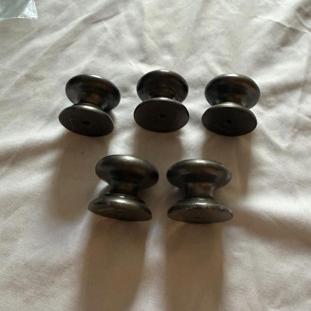 RH Mushroom Cabinet Knobs Set of 5 - Oil Rubbed Bronze, New, India