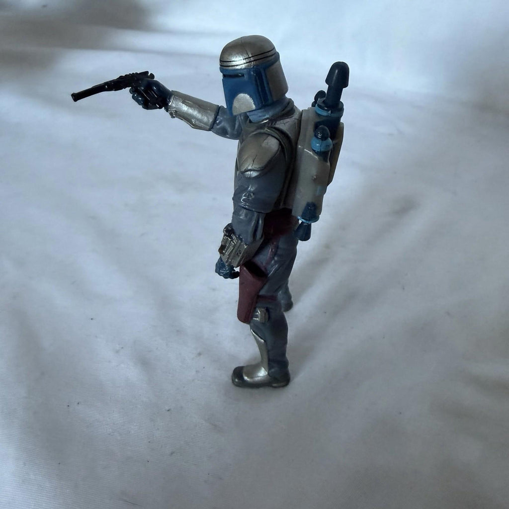 Star Wars Jango Fett 2002 Hasbro 3.75” Action Figure w Jetpack Blaster